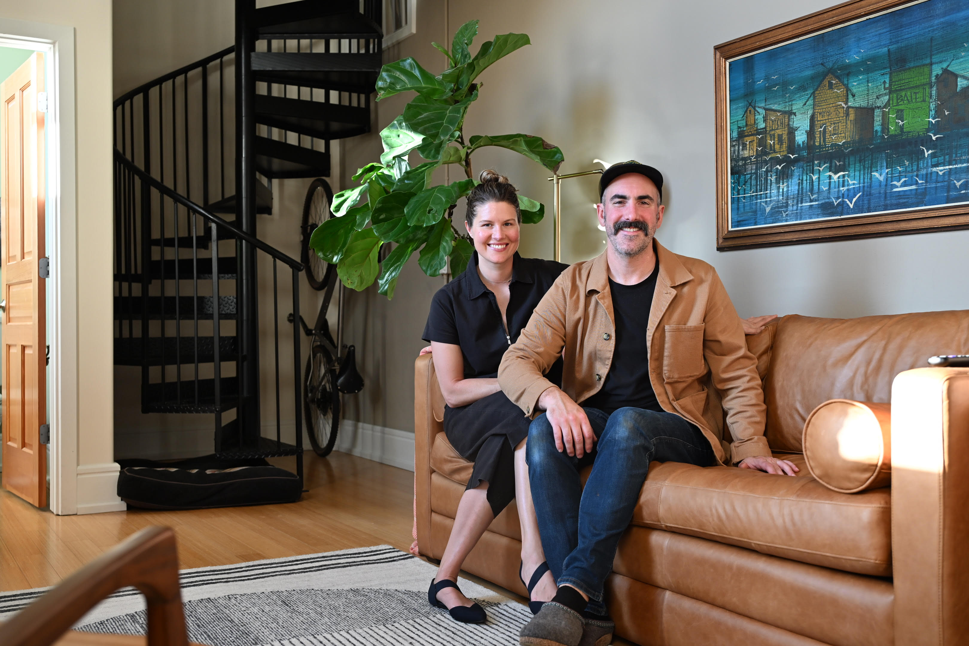Brian and Anna at The Observatory in the Grand Traverse Commons